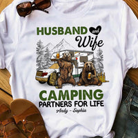 Personalized Couple Bear Husband Wife Camping T Shirt MR23 81O58 thumb 1