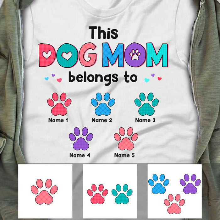 Personalized This Dog Mom Belongs To T Shirt MR27 81O57 1