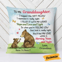 Personalized Granddaughter Daughter Grandson Son Hug This Pillow MR32 85O58 thumb 1