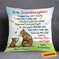 Personalized Granddaughter Daughter Grandson Son Hug This Pillow MR32 85O58 thumb 1