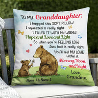 Personalized Granddaughter Daughter Grandson Son Hug This Pillow MR32 85O58 thumb 1