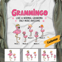 Personalized Mom Grandma Flamingo T Shirt MR32 95O28 thumb 1