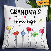 Personalized Grandma Mom Bird Tree Pillow MR43 85O57 thumb 1