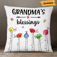 Personalized Grandma Mom Bird Tree Pillow MR43 85O57 thumb 1