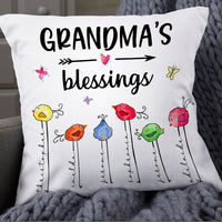 Personalized Grandma Mom Bird Tree Pillow MR43 85O57 thumb 1