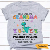 Personalized Mom Grandma Dinosaur T Shirt MR41 23O47 thumb 1
