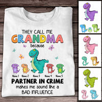 Personalized Mom Grandma Dinosaur T Shirt MR41 23O47 thumb 1