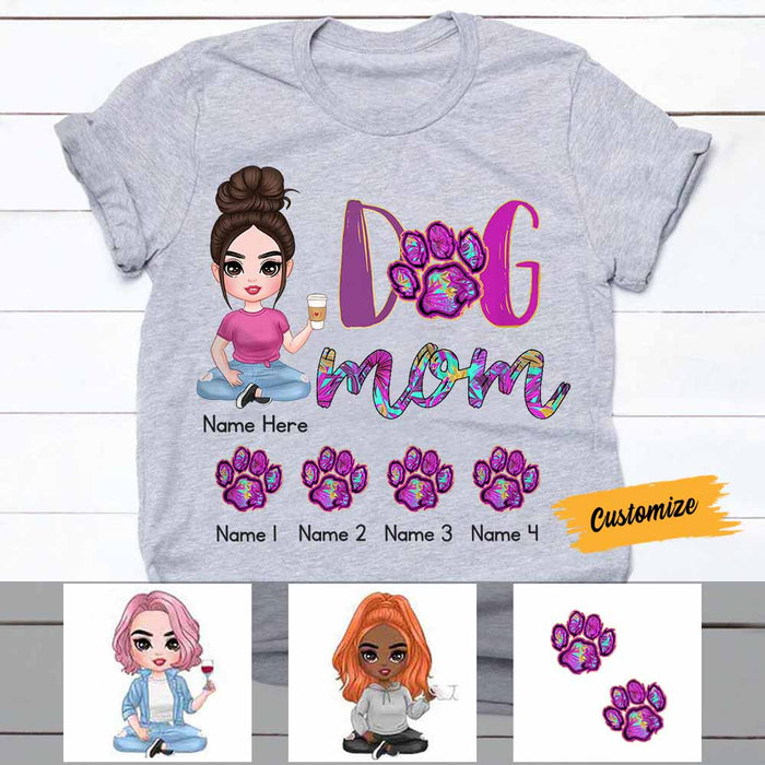 Personalized Dog Mom T Shirt MR72 26O58 1