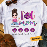 Personalized Dog Mom T Shirt MR72 26O58 thumb 1