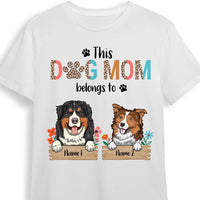 Personalized Dog Mom T Shirt MR74 30O28 thumb 1