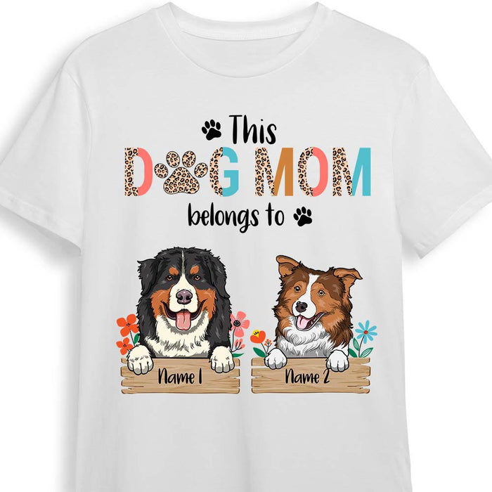 Personalized Dog Mom T Shirt MR74 30O28 1