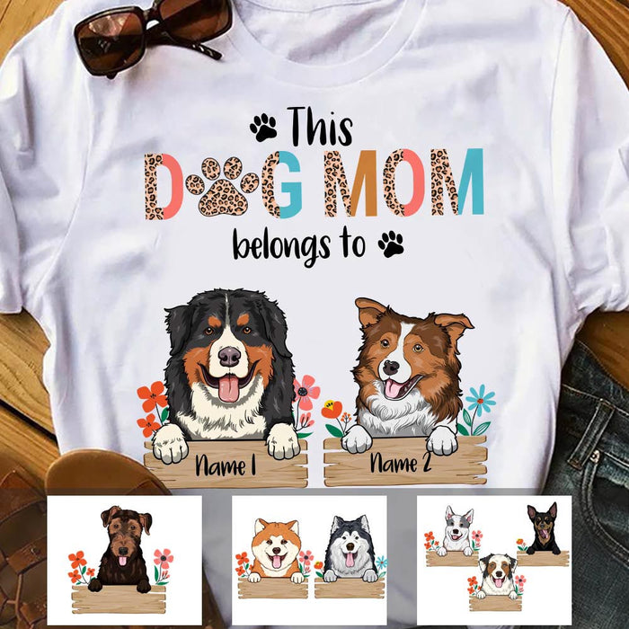 Personalized Dog Mom T Shirt MR74 30O28 1