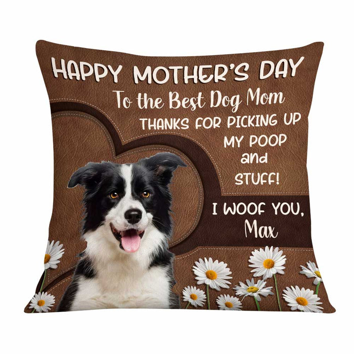 Personalized Dog Mom Mothers Day Photo Pillow MR72 85O58 1