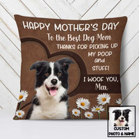 Personalized Dog Mom Mothers Day Photo Pillow MR72 85O58 thumb 1