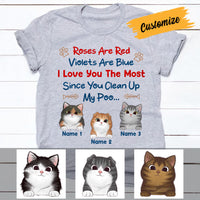 Personalized Cat Mom I Love You T Shirt MR72 95O36 thumb 1