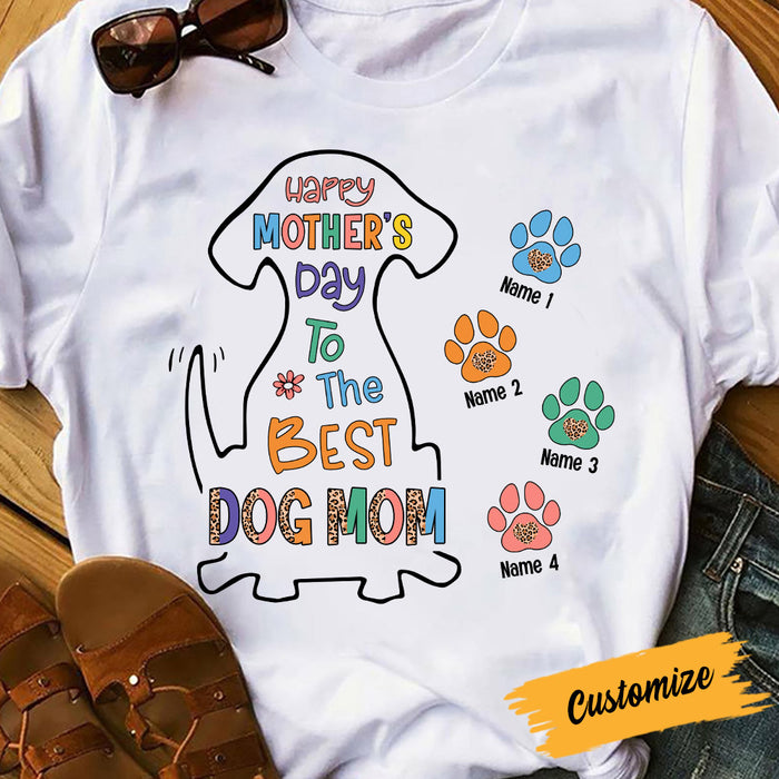 Personalized Dog Mom Mother Day T Shirt MR71 30O53 1
