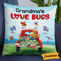 Personalized Mom Grandma Grandkids Love Bugs Pillow MR72 24O57 thumb 1