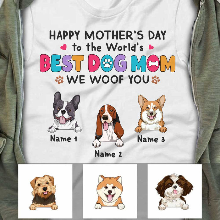 Personalized Dog Mom T Shirt MR82 24O57 1