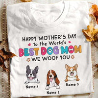 Personalized Dog Mom T Shirt MR82 24O57 thumb 1