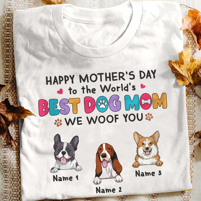 Personalized Dog Mom T Shirt MR82 24O57 1