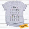 Personalized Mom Grandma Birth Flowers T Shirt MR73 24O57 1