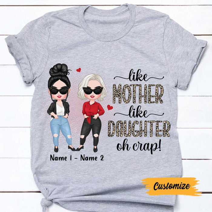 Personalized Like Mom Daughter T Shirt MR73 30O47 1