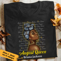 Personalized BWA August Queen T Shirt JL133 30O47 thumb 1