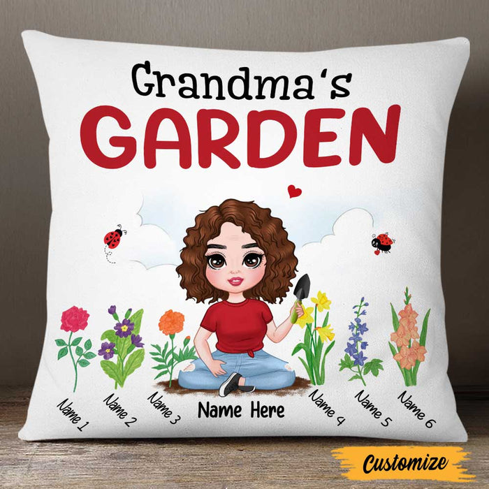 Personalized Mom Grandma Garden Pillow MR71 95O47 1