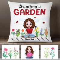 Personalized Mom Grandma Garden Pillow MR71 95O47 thumb 1