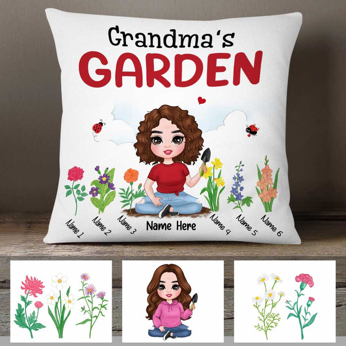 Personalized Mom Grandma Garden Pillow MR71 95O47 1
