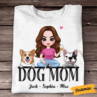 Personalized Dog Mom T Shirt MR81 23O58 thumb 1
