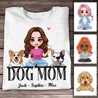 Personalized Dog Mom T Shirt MR81 23O58 thumb 1