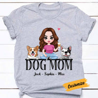 Personalized Dog Mom T Shirt MR81 23O58 thumb 1