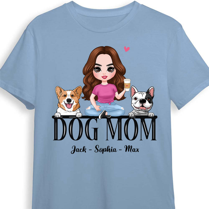 Personalized Dog Mom T Shirt MR81 23O58 1