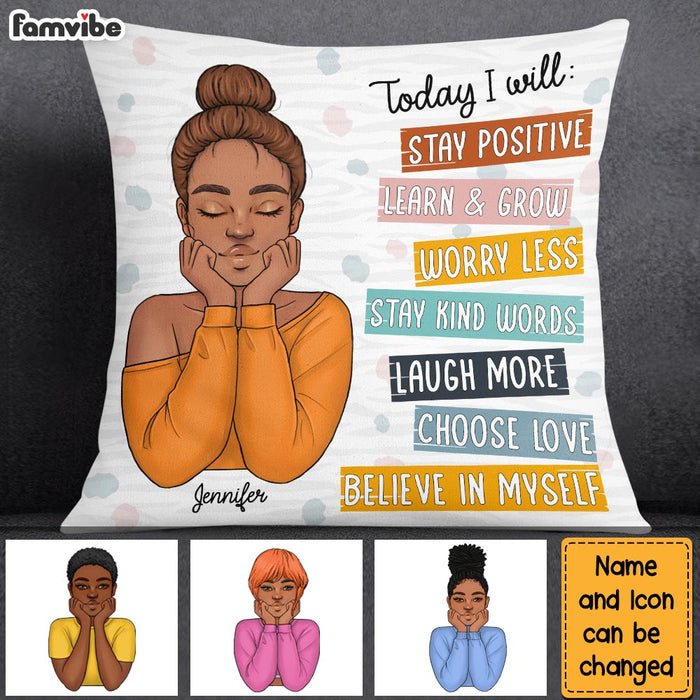 Personalized Gift For Daughter Today I Will Pillow 24632 1