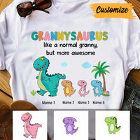 Personalized Dinosaur Mom Grandma T Shirt MR82 95O34 thumb 1