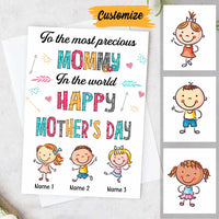 Personalized Mom Grandma Mother's day Card MR91 26O34 thumb 1