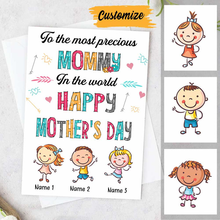 Personalized Mom Grandma Mother's day Card MR91 26O34 1