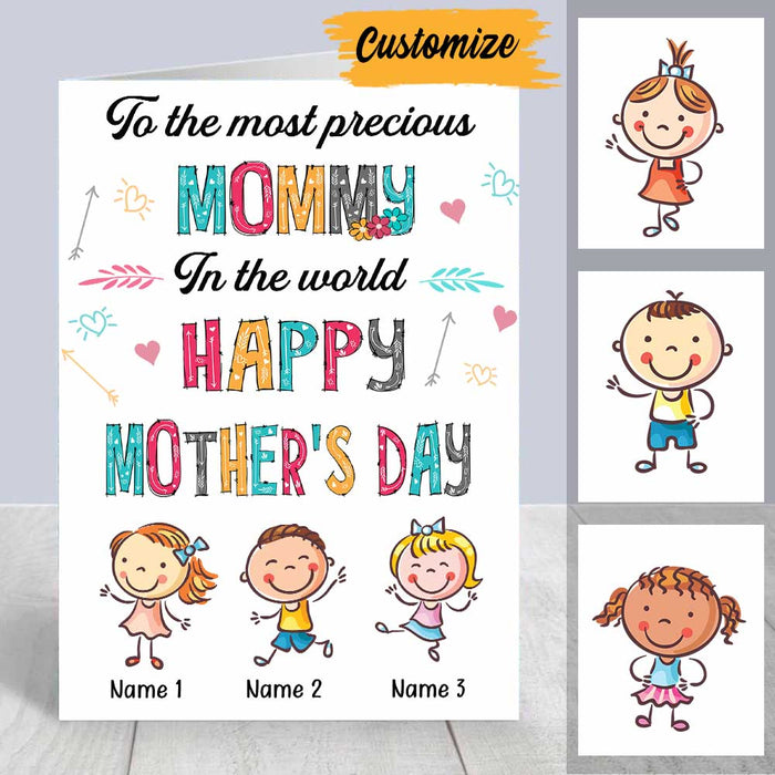 Personalized Mom Grandma Mother's day Card MR91 26O34 1