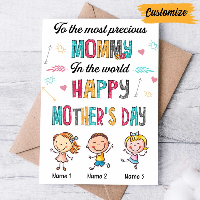 Personalized Mom Grandma Mother's day Card MR91 26O34 1