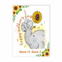 Personalized Mother's Day Elephant Card MR92 85O34 thumb 1