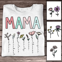 Personalized Mom Grandma Flower T Shirt MR91 85O58 thumb 1