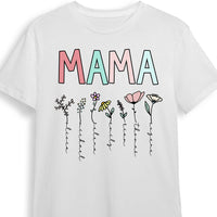 Personalized Mom Grandma Flower T Shirt MR91 85O58 thumb 1
