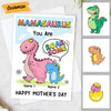 Personalized Dinosaur Mom Grandma Mother's Day Card MR92 95O53 1