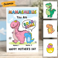Personalized Dinosaur Mom Grandma Mother's Day Card MR92 95O53 thumb 1
