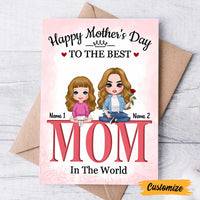 Personalized Mother's Day Mom Flower Card MR92 23O47 thumb 1