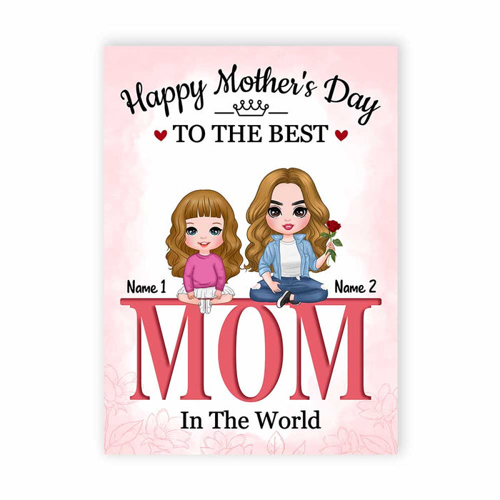 Personalized Mother's Day Mom Flower Card MR92 23O47 1