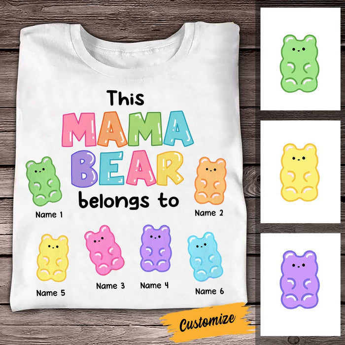 Personalized Mama Bear T Shirt MR101 85O58 1