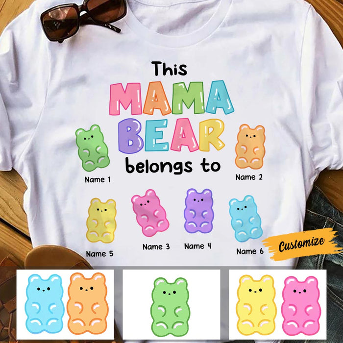 Personalized Mama Bear T Shirt MR101 85O58 1