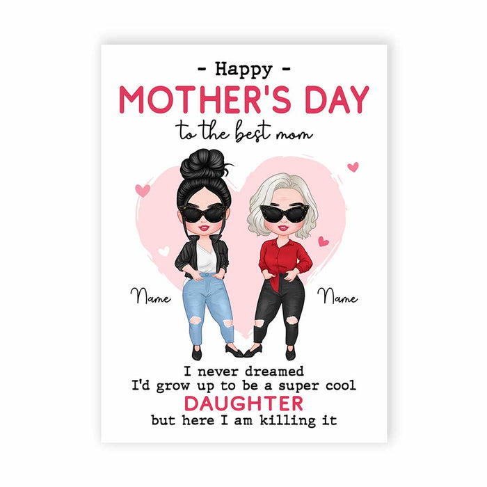 Personalized Mom Daughter Card MR103 30O47 1